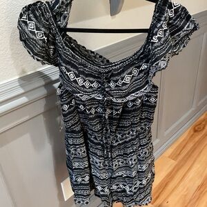 bailey blue Black and White Patterned Women’s Shorts Skort